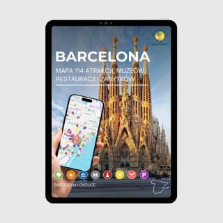 Barcelona - mega mapa 114 atrakcji turystycznych
