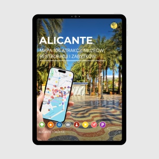 Alicante - mega mapa 106 atrakcji turystycznych