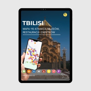 Tbilisi - mega mapa 110 atrakcji turystycznych