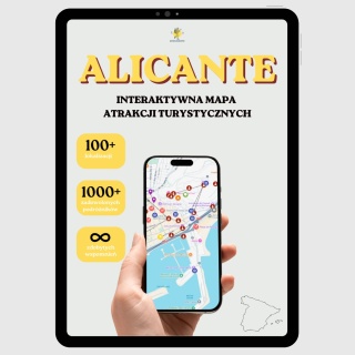 Alicante - mega mapa 114 atrakcji turystycznych
