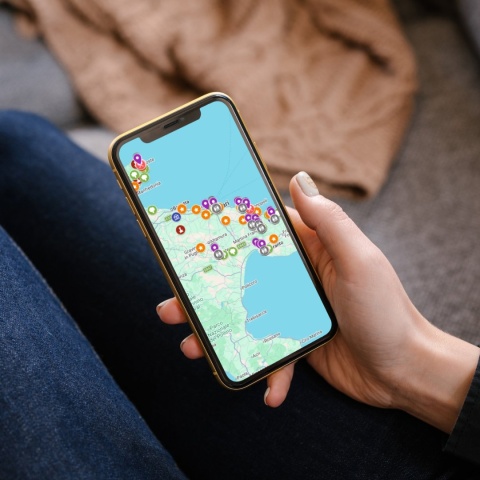 mapa atrakcji Apulii na telefonie