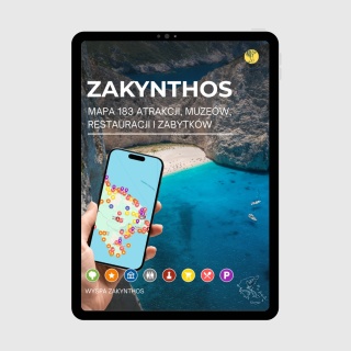 Zakynthos - mega mapa 183 atrakcji turystycznych