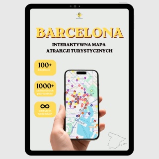Barcelona - mega mapa 126 atrakcji turystycznych