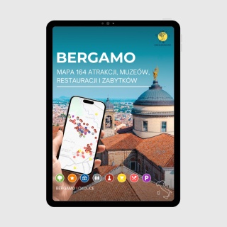 Bergamo - mega mapa 164 atrakcji turystycznych