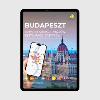 Budapeszt - mega mapa 145 atrakcji turystycznych