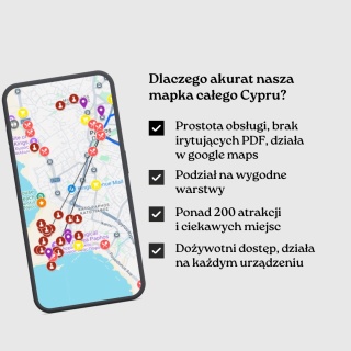 Cypr - mega mapa 225 atrakcji turystycznych