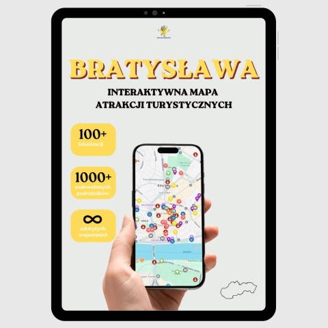 okładka e-booka dotyczącego mapy atrakcji turystycznych w Bratys