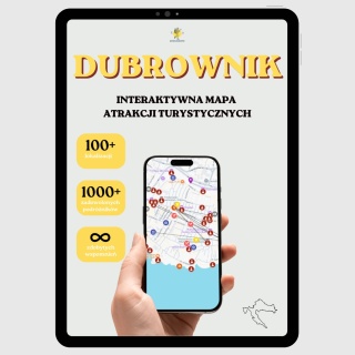 Dubrownik - mega mapa 121 atrakcji turystycznych