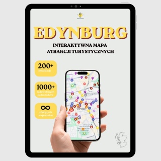 Edynburg - mega mapa 201 atrakcji turystycznych
