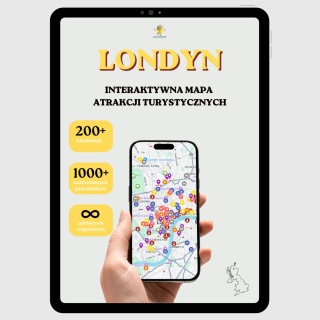 Londyn - mega mapa 274 atrakcji turystycznych