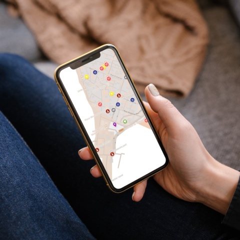 mapa atrakcji Essaouiry na telefonie