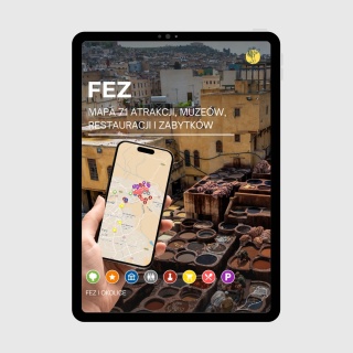 Fez - mega mapa 71 atrakcji turystycznych