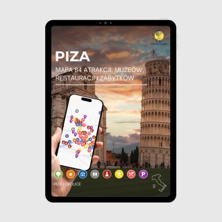 Piza - mega mapa 84 atrakcji turystycznych