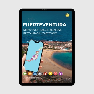 Fuerteventura - mega mapa 123 atrakcji turystycznych