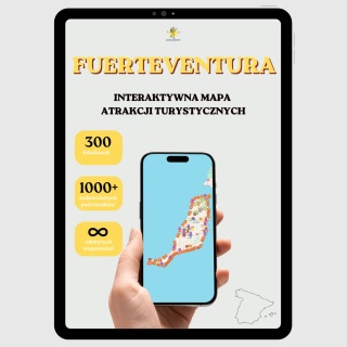 Fuerteventura - mega mapa 123 atrakcji turystycznych