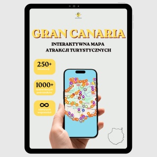 Gran Canaria - mega mapa 236 atrakcji turystycznych