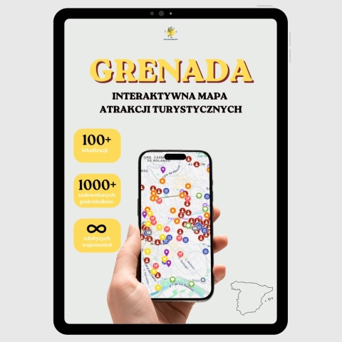 okładka e-booka dotyczącego mapy atrakcji turystycznych w Grenadzie