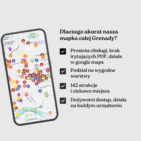 zalety mapy atrakcji Grenady od zwijajmanatki.pl