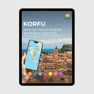 Korfu - mega mapa 108 atrakcji turystycznych
