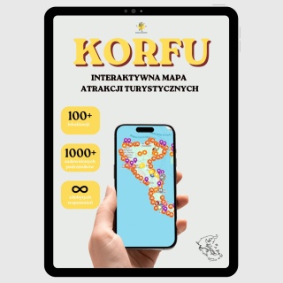 Korfu - mega mapa 108 atrakcji turystycznych