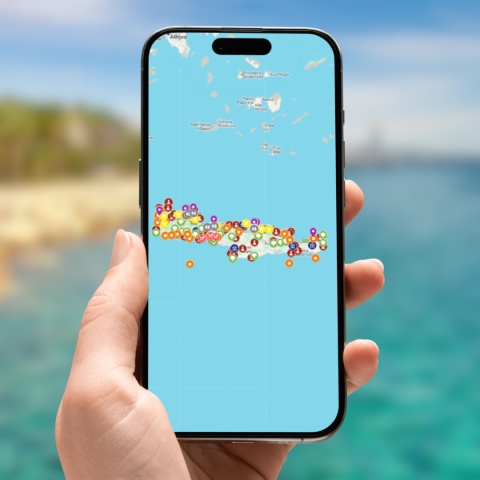 mapa atrakcji Krety na telefonie