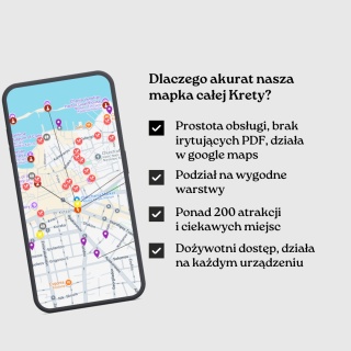 Kreta - mega mapa 249 atrakcji turystycznych