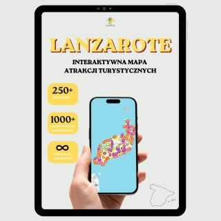 Lanzarote - mega mapa 284 atrakcji turystycznych