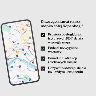 Kopenhaga - mega mapa 166 atrakcji turystycznych