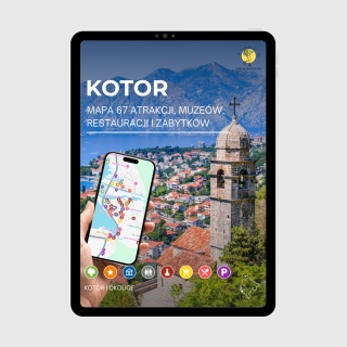 Kotor - mega mapa 67 atrakcji turystycznych