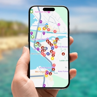 Kotor - mega mapa 67 atrakcji turystycznych