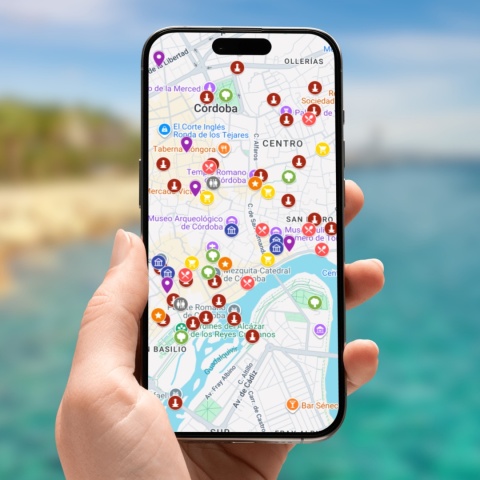 mapa atrakcji Kordoby na telefonie
