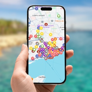 Lizbona - mega mapa 201 atrakcji turystycznych