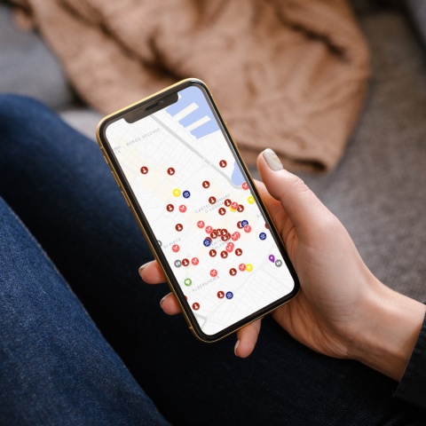 mapa atrakcji Palermo na telefonie
