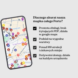 Porto - mega mapa 115 atrakcji turystycznych