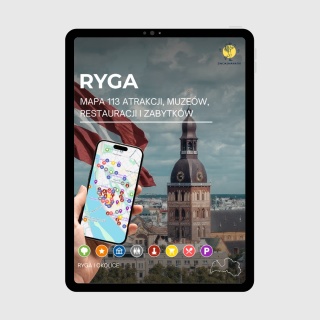 Ryga - mega mapa 113 atrakcji turystycznych