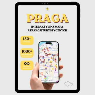 Praga - mega mapa 184 atrakcji turystycznych
