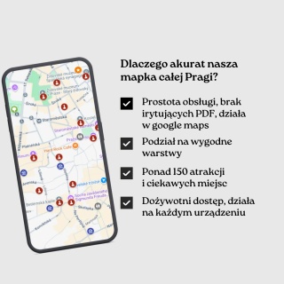 Praga - mega mapa 184 atrakcji turystycznych