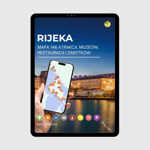 okładka e-booka dotyczącego mapy atrakcji turystycznych Rijeki