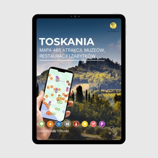 Toskania - mega mapa 465 atrakcji turystycznych