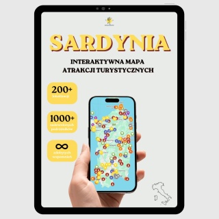 Sardynia - mega mapa 224 atrakcji turystycznych
