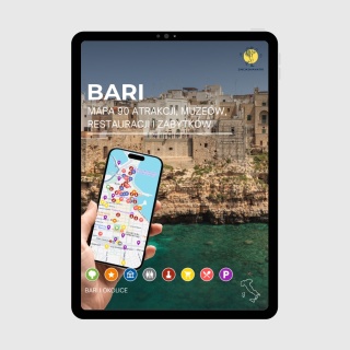 Bari - mega mapa 90 atrakcji turystycznych
