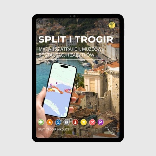 Split i Trogir - mega mapa 152 atrakcji turystycznych