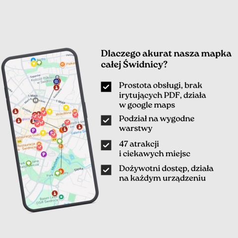 zalety mapy atrakcji Świdnicy od zwijajmanatki.pl