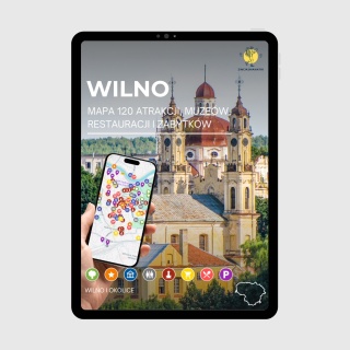 Wilno - mega mapa 120 atrakcji turystycznych