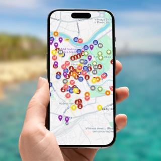 Wilno - mega mapa 120 atrakcji turystycznych