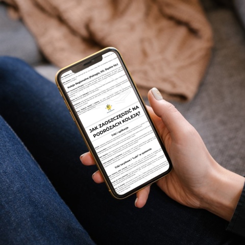 e-book tanie podróżowanie pociągiem na telefonie