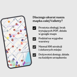 Valletta - mega mapa 95 atrakcji turystycznych
