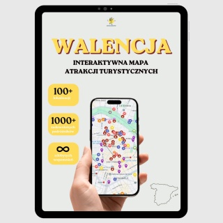 Walencja - mega mapa 129 atrakcji turystycznych
