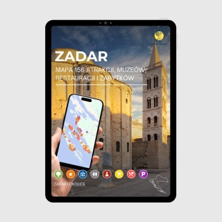 Zadar - mega mapa 156 atrakcji turystycznych