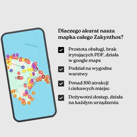 zalety mapy atrakcji Zakynthos od zwijajmanatki.pl